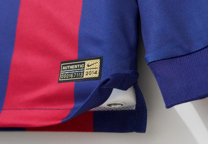 Retro Barcelona Long Home Football Jersey 2014/2015