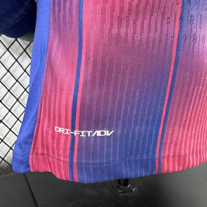 Barcelona Home Long Sleeve Player Football Jersey （可配广告 ）2025/2026