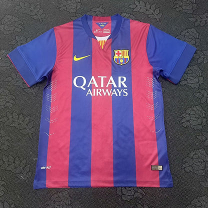 Retro Barcelona Home Kits Suit Football Jersey 2014/2015