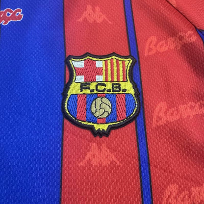 Retro Barcelona Home Kids Football Jersey 1997/1998