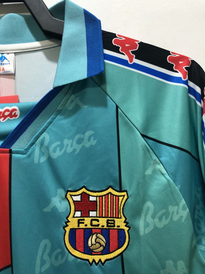 Retro Barcelona Away Long Sleeve Football Jersey 1996/1997