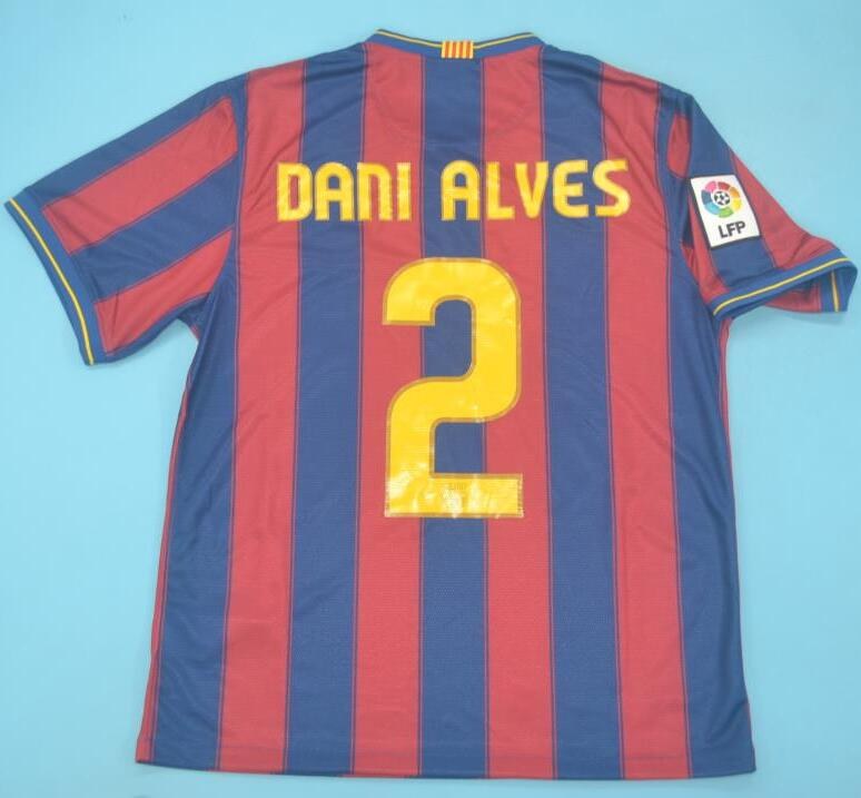 Retro Barcelona Home Long Sleeve Football Jersey 2009/2010