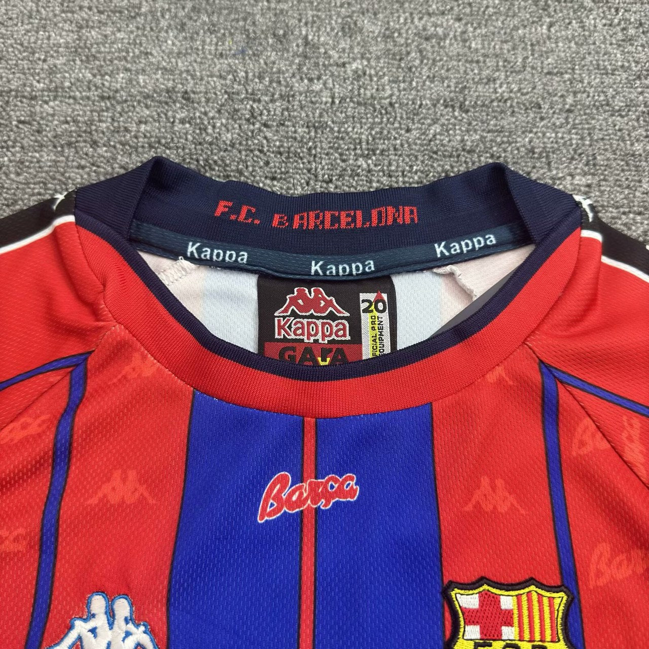 Retro Barcelona Home Kids Football Jersey 1997/1998