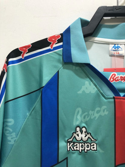 Retro Barcelona Away Long Sleeve Football Jersey 1996/1997