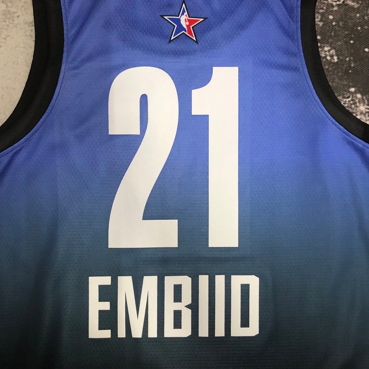 Philadelphia 76Ers Blue #21 EMBIID NBA Season Jerseys 2023 ALL-STAR