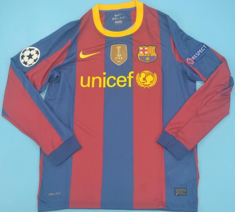 Retro Barcelona Home Football Jersey 2010/2011