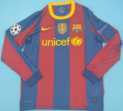 Retro Barcelona Home Football Jersey 2010/2011