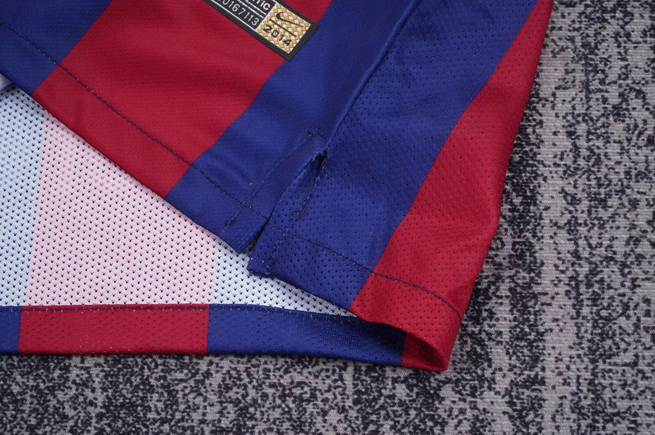 Retro Barcelona Long Home Kids Football Jersey 2014/2015