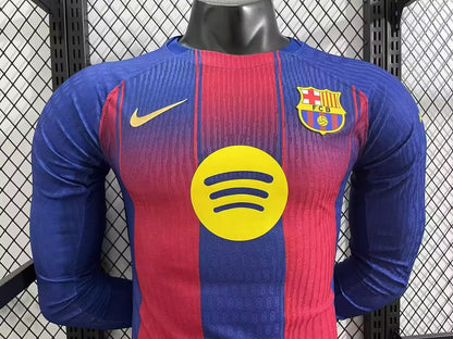 Barcelona Home Long Sleeve Player Football Jersey 2025/2026