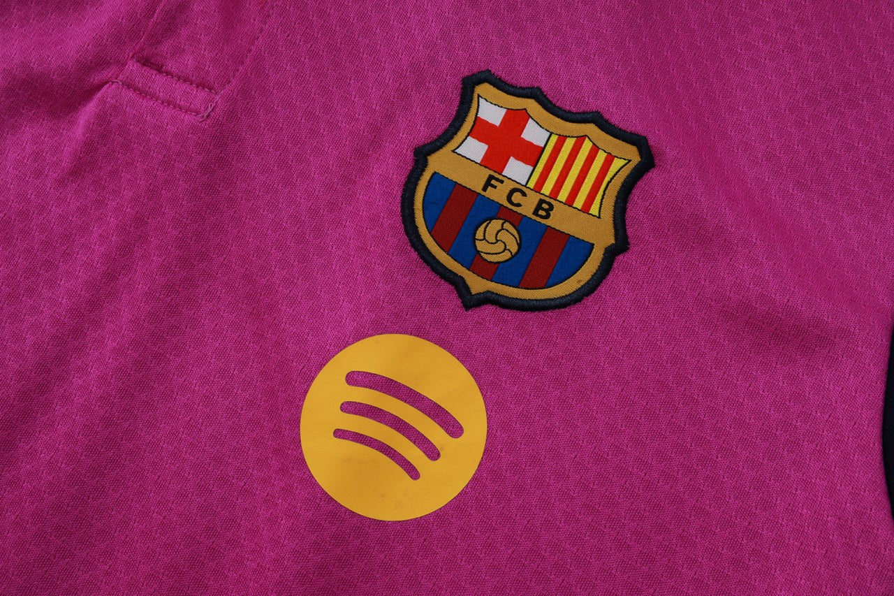 Barcelona Polo Fans Purple Football Jersey 2025/2026