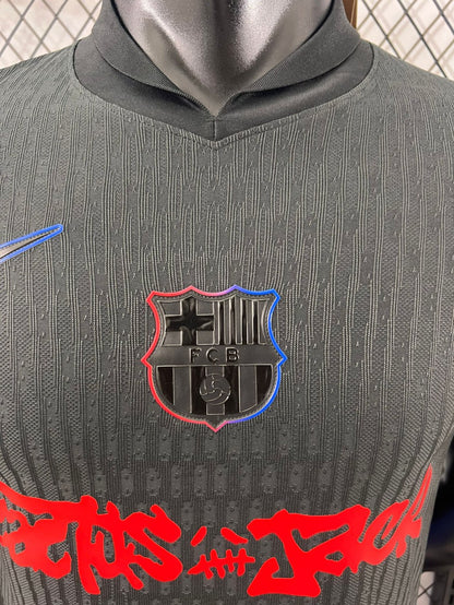 Barcelona Away Travis Scott Co Branded Version Special Edition Player Football Jersey 2025/2026