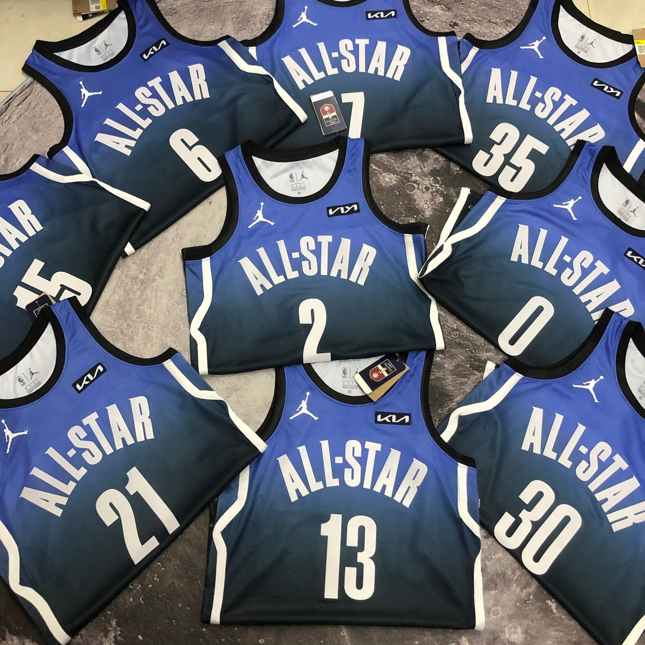 Philadelphia 76Ers Blue #21 EMBIID NBA Season Jerseys 2023 ALL-STAR