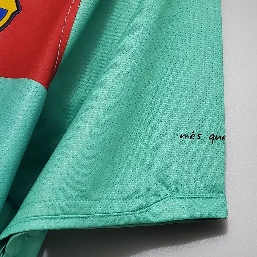 Retro Barcelona Away Green Football Jersey 2010/2011