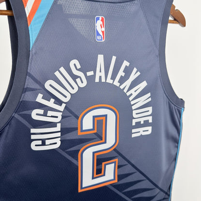 Oklahoma City Thunder Grey #2 GILGEOUS-ALEXANDER NBA Season Jerseys 2026