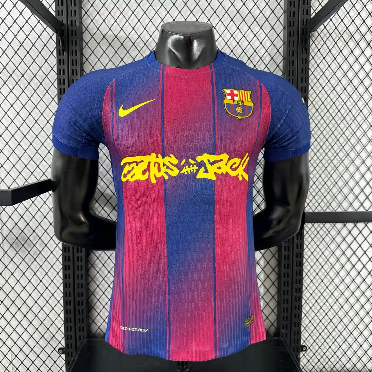 Barcelona Home Long Sleeve Player Football Jersey （可配广告 ）2025/2026