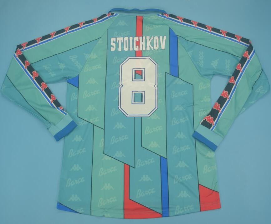Retro Barcelona Away Long Sleeve Football Jersey 1996/1997
