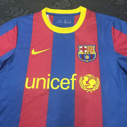 Retro Barcelona Home Kits Suit Football Jersey 2010/2011