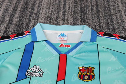 Retro Barcelona Away Kids Football Jersey 1996/1997