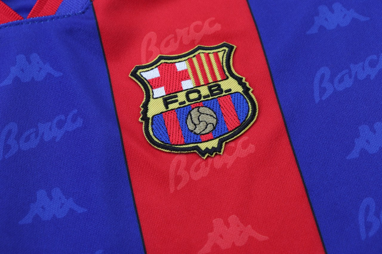 Retro Barcelona Home Kids Football Jersey 1996/1997