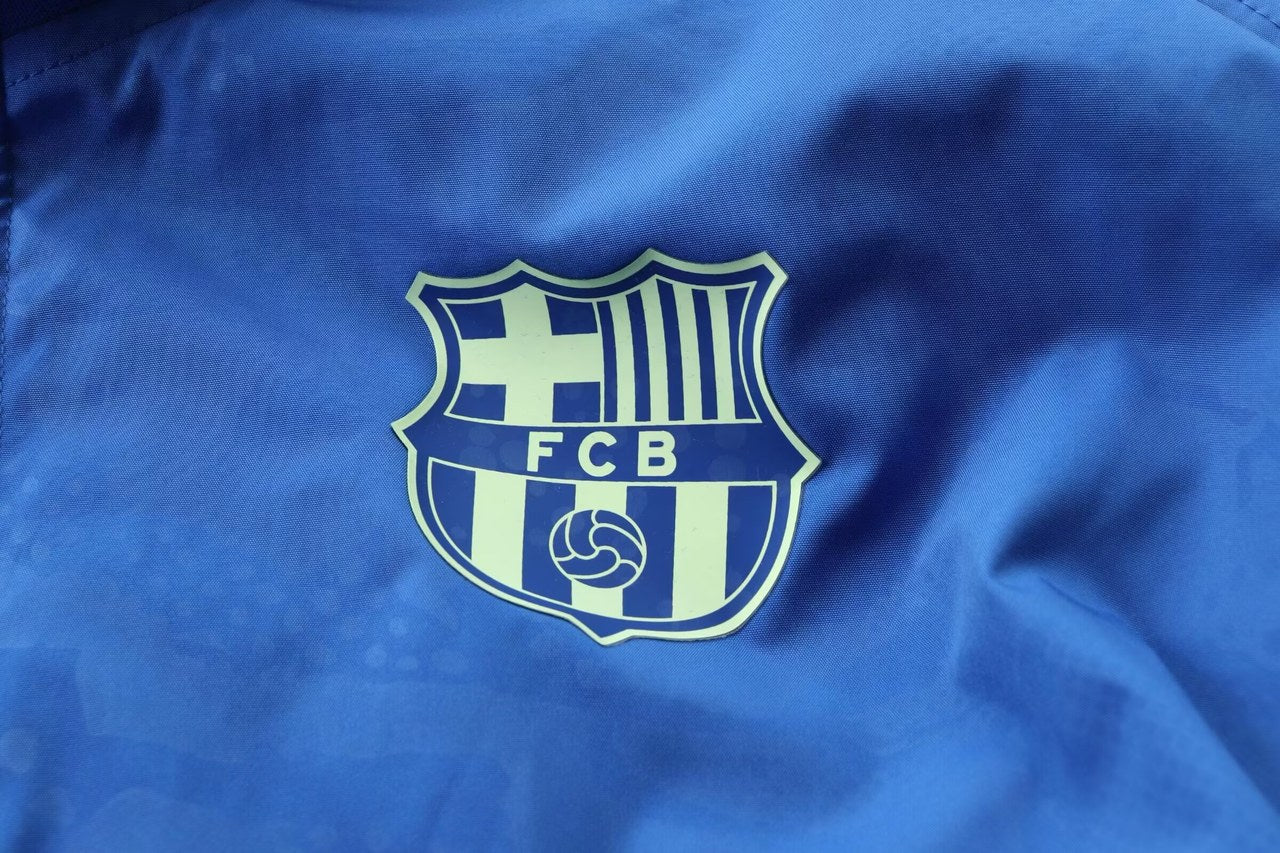 Barcelona Windbreaker Blue Football Jersey 2025/2026