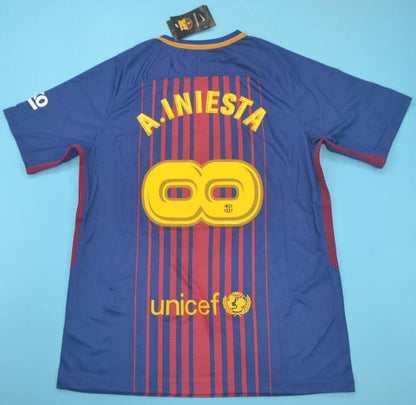 Retro Barcelona Home Football Jersey 2017 2018