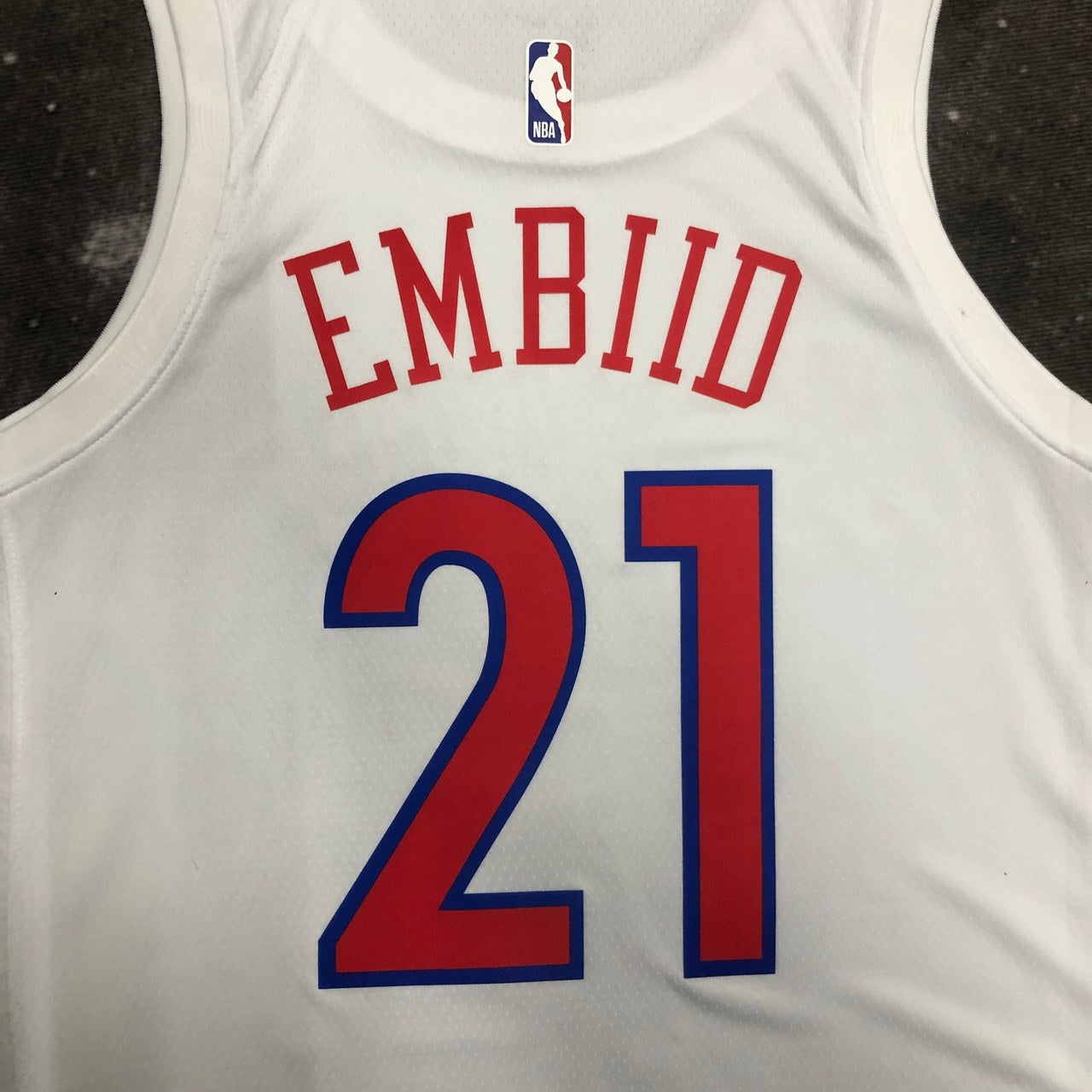 Philadelphia 76Ers City Edition White #21 EMBIID NBA Season Jerseys 2023