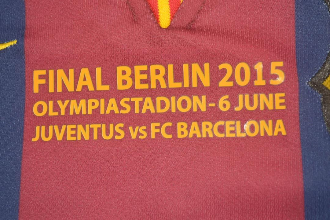 Retro Barcelona Long Home Football Jersey 2014/2015