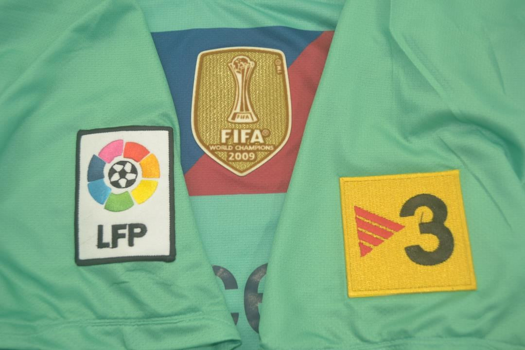 Retro Barcelona Away Green Football Jersey 2010/2011