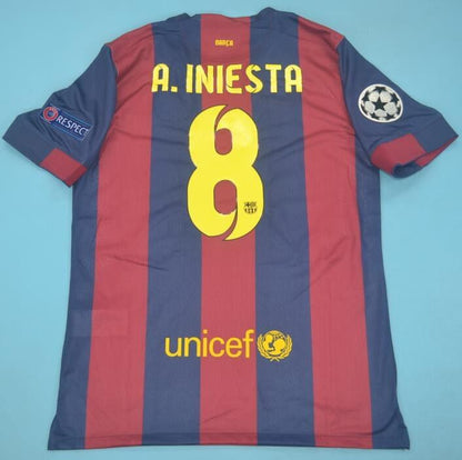 Retro Barcelona Home Football Jersey 2014/2015