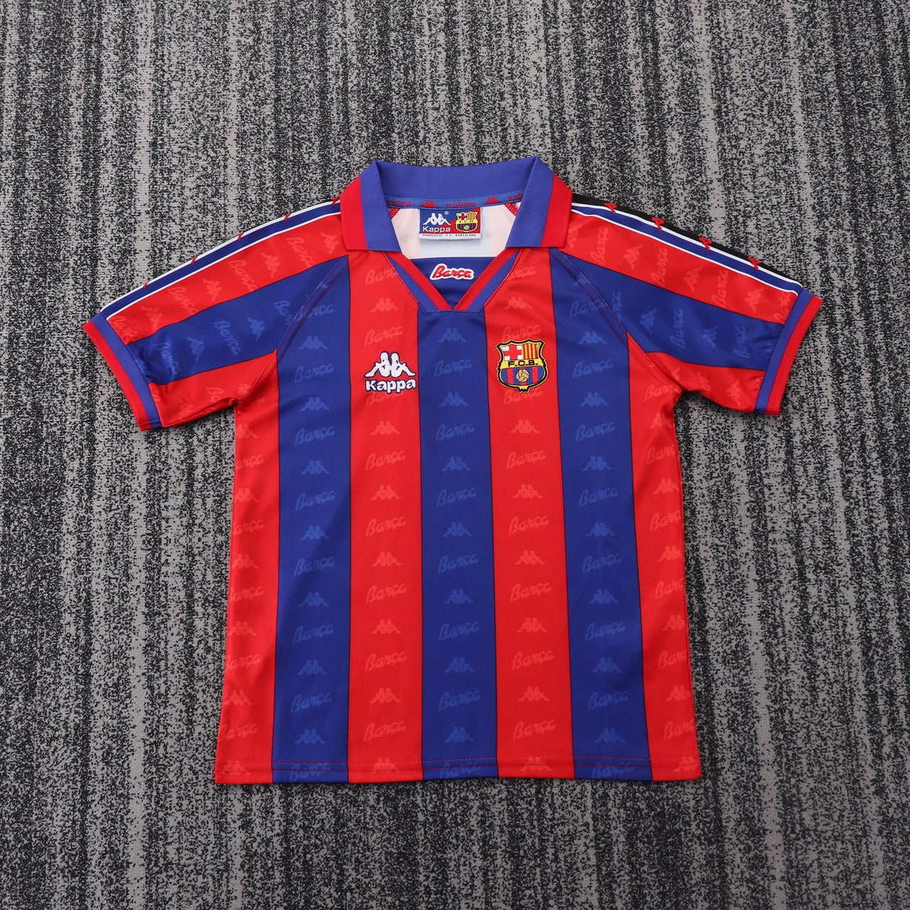 Retro Barcelona Home Kids Football Jersey 1996/1997