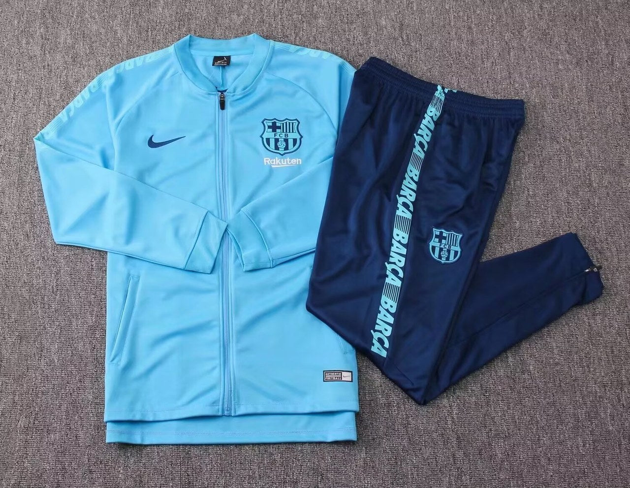 Barcelona Jacket Tracksuit Blue Football Jersey 2019/2020
