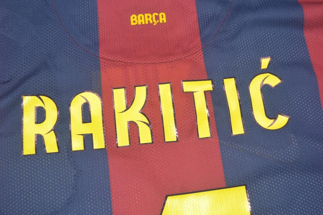 Retro Barcelona Long Home Football Jersey 2014/2015