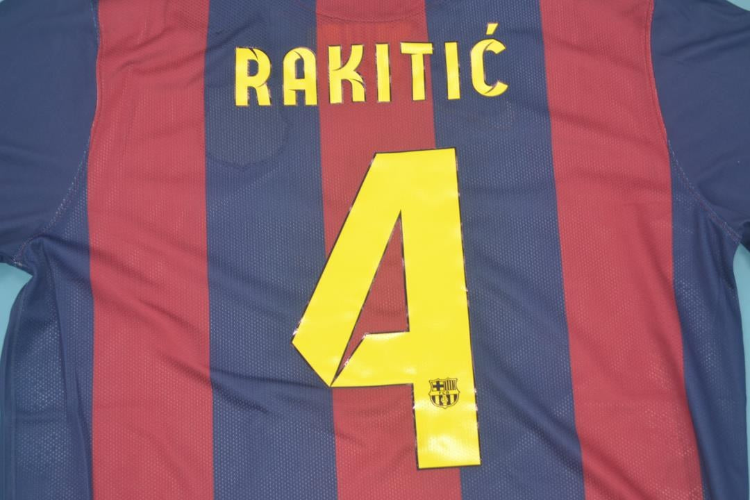 Retro Barcelona Long Home Football Jersey 2014/2015
