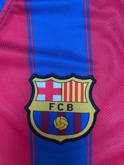 Retro Barcelona Home Long Sleeve Football Jersey 2009/2010