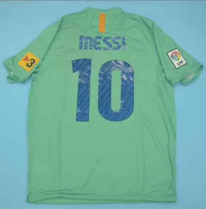 Retro Barcelona Away Green Football Jersey 2010/2011