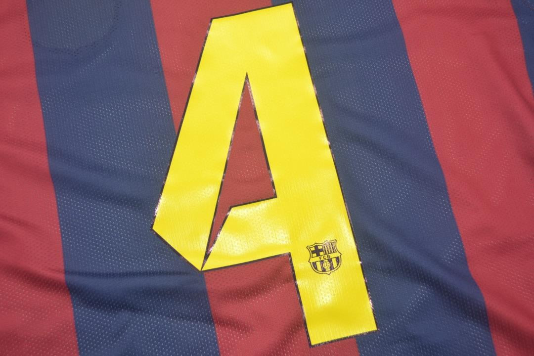 Retro Barcelona Long Home Football Jersey 2014/2015
