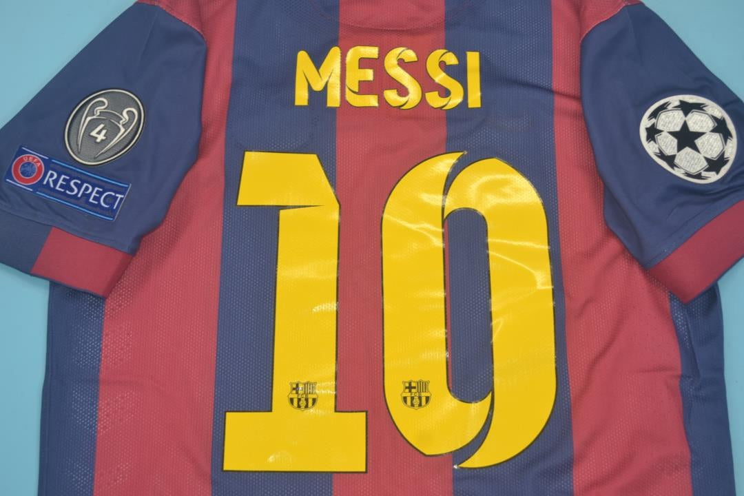Retro Barcelona Long Home Football Jersey 2014/2015