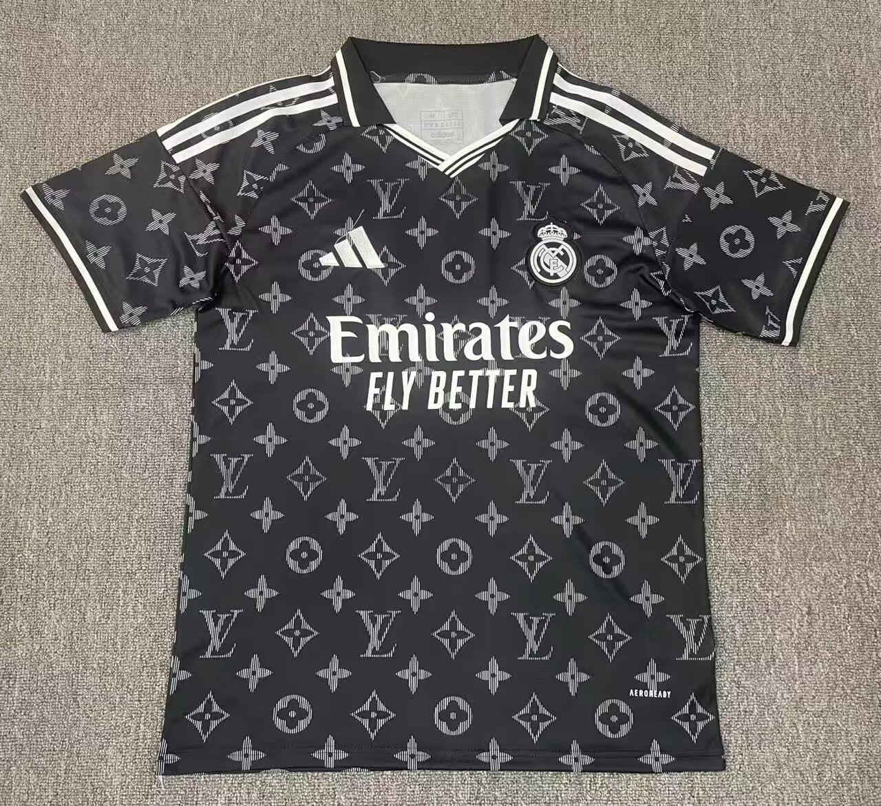 LV Real Madrid Special Edition Grey Fans Football Jersey 2025/2026