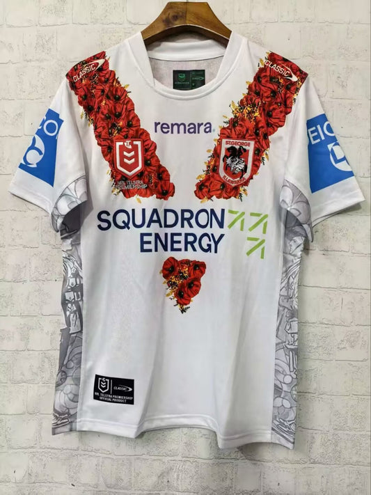 ST.GEORGE White Rugby Jerseys Fans 2026