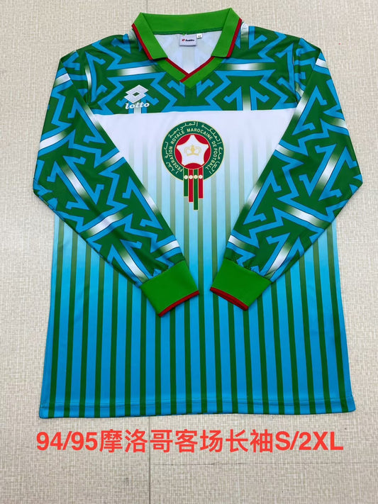 Retro Morocco Away Long Sleeve Football Jersey 1994/1995