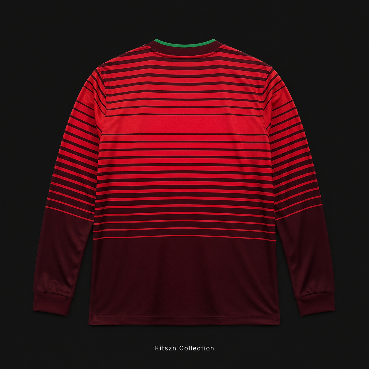 Retro Portugal 2014 Home Long Sleeve Fan Version Football Jersey