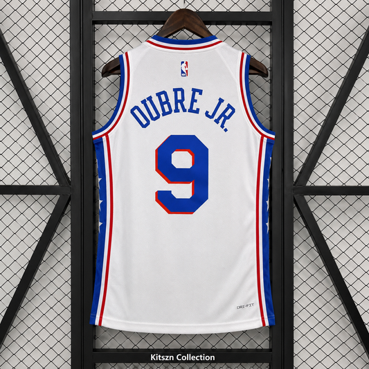 Philadelphia 76ers Home Jersey White #9 OUBRE JR. 2023