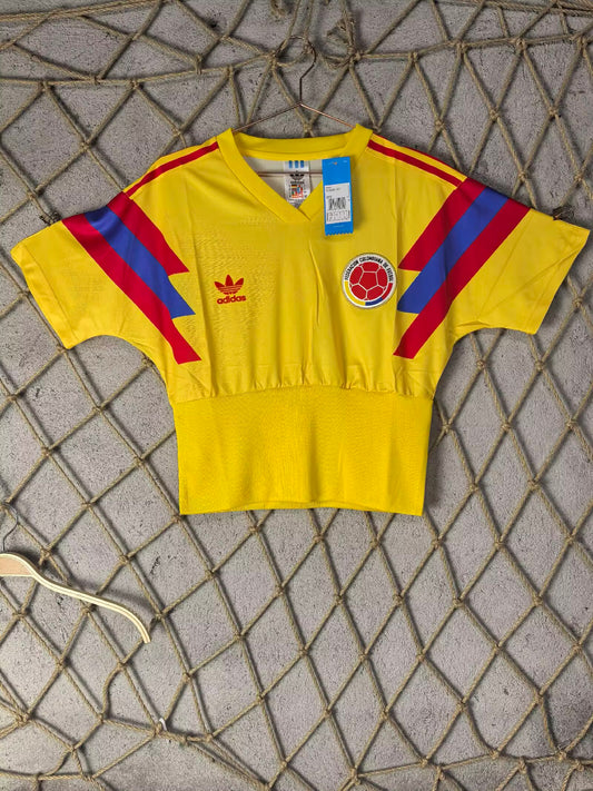 Retro Colombia Home Women Football Jersey 1990