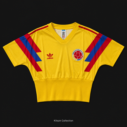 Retro Colombia 1990 Women Home Football Jersey