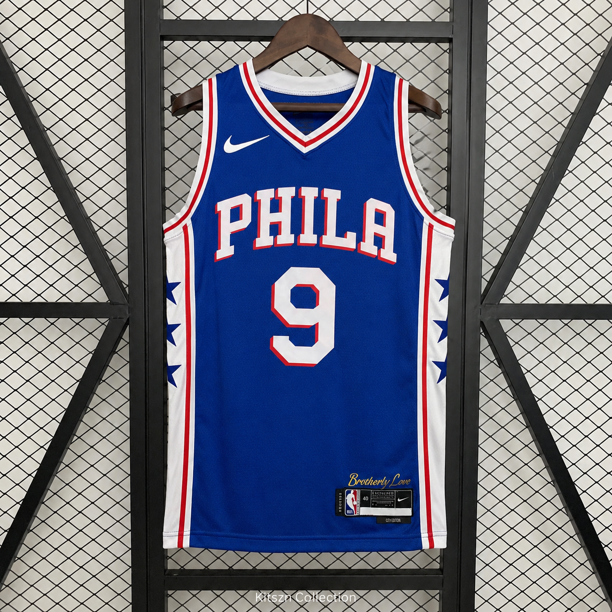 Philadelphia 76ers Away Jersey Blue #9 OUBRE JR. 2023