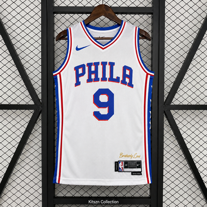 Philadelphia 76ers Home Jersey White #9 OUBRE JR. 2023