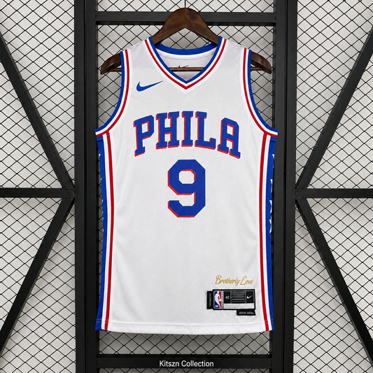 Philadelphia 76ers Home Jersey White #9 OUBRE JR. 2023