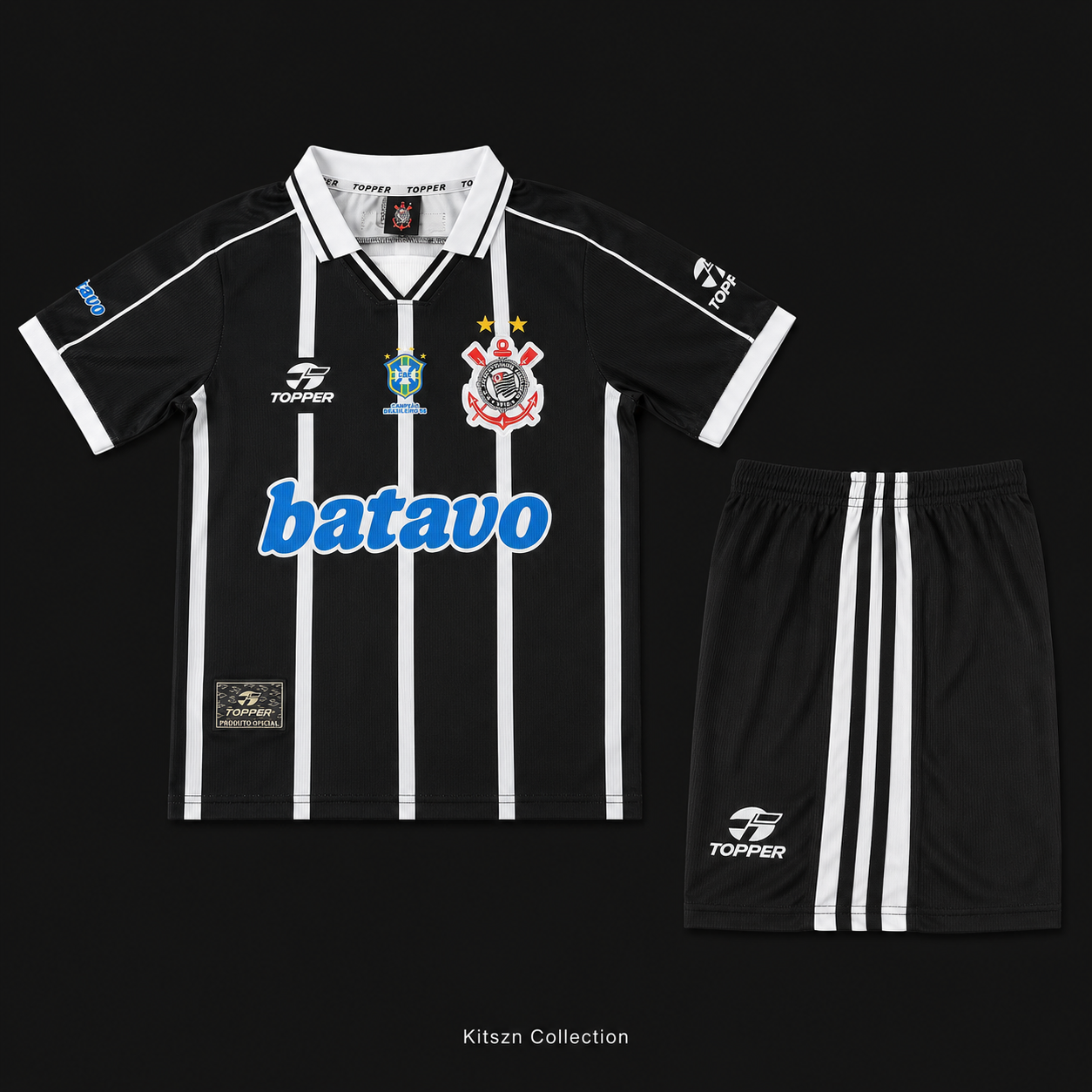 Retro Corinthians 1999/2000 Kids Away Fan Version Football Jersey