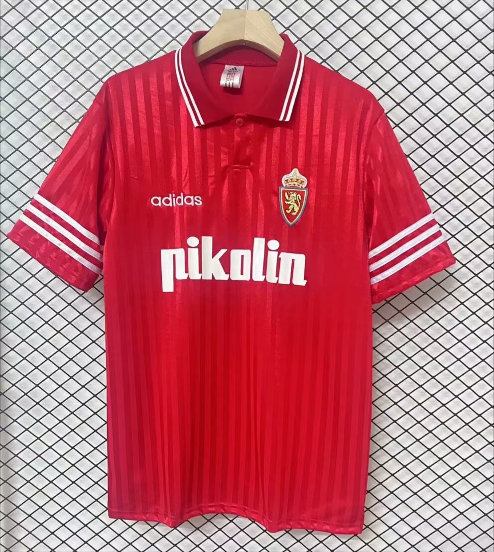 Retro Zaragoza 1995/1996 Away Fan Version Football Jersey