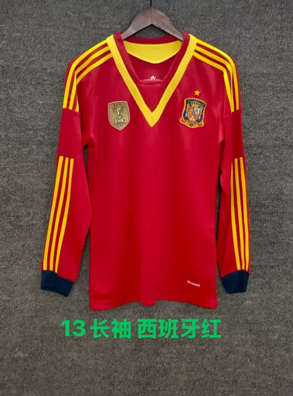 Retro Spain 2013 Home Football Jersey